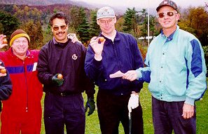 The infamous orange ball.