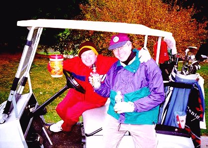 Loosening up on the tee box.